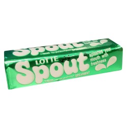 Spearmint chewing gum with mouthpiece (green) 7 pcs.